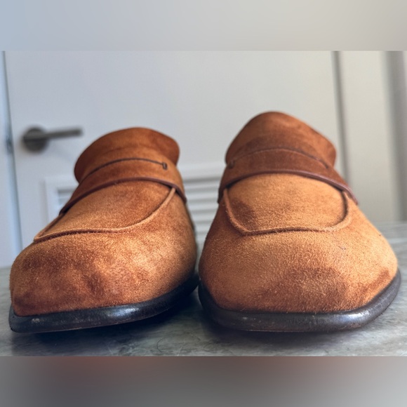 Ermenegildo Zegna L\'Asola Brown Flex Loafers Slippers Shoes 8 / US 9 Moc main image 9